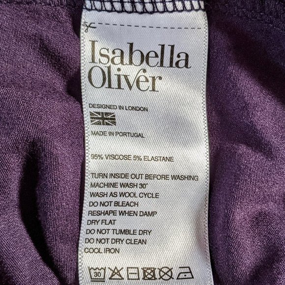 Isabella Oliver Elsa Maternity Dress (Navy) - Picture 5 of 6